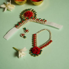 Rose Floral Laddu Gopal Jewellery