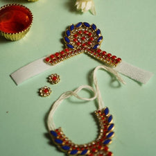 Elegant Floral Laddu Gopal Jewellery