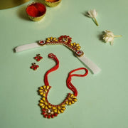 Graceful Floral Laddu Gopal Jewellery
