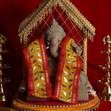 Yellow & Gold Patka/Dupatta - 80cm