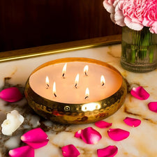 Brass Finish Luxury Scented Candle Urli