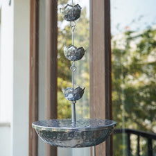 Silver Finish Lotus Hanging Fumer