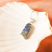 Sterling Silver Lapis lazuli Crystal Pendant