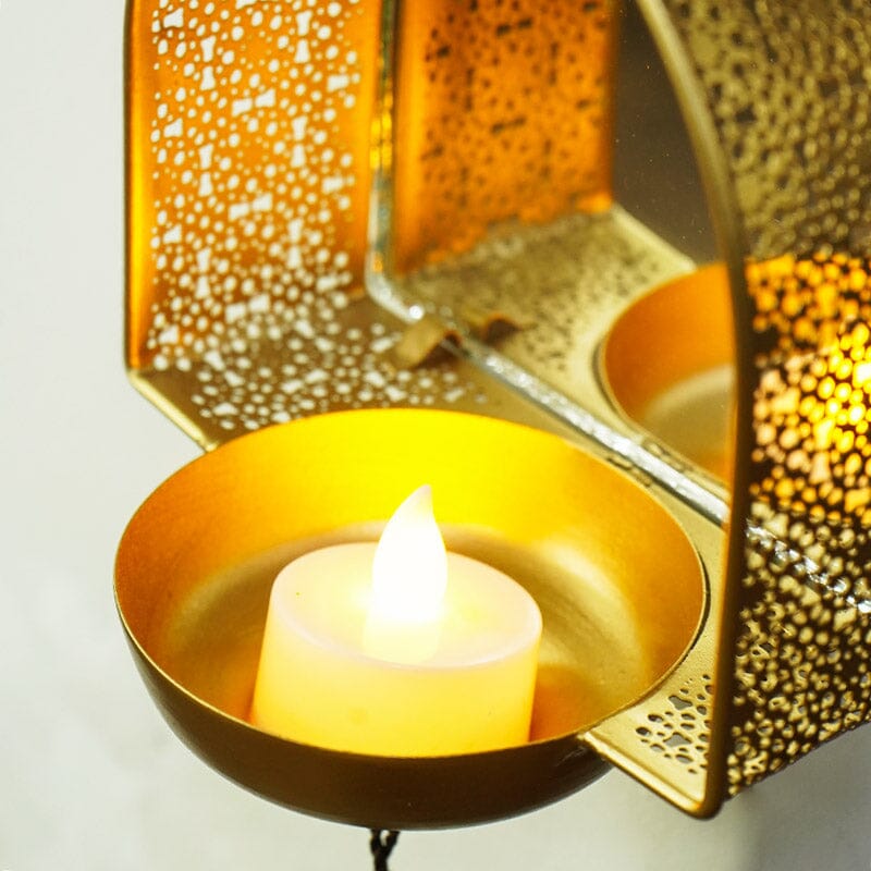 Mirror Wall Decor Hanging T-light Holder