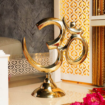 Brass Om Table Decor