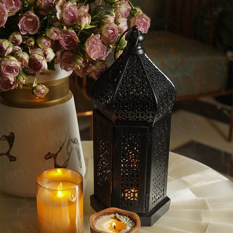 Charcoal Moroccan Lantern
