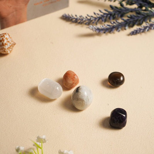 Stress Release Crystal Healing Tumble Stone Set