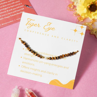 Tiger Eye Healing Crystal Rakhi