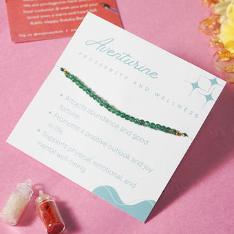 Aventurine Healing Crystal Rakhi