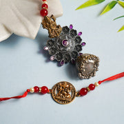 Divine Laxmi Ganesha Bhaiya Bhabhi Rakhi