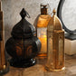 Glow Guard Antique Brass Lantern