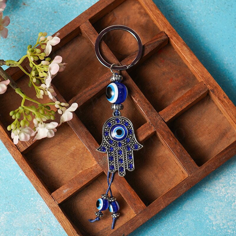 Buy Hamsa Harmony Evil Eye Keyring - Online in India - My Pooja Box