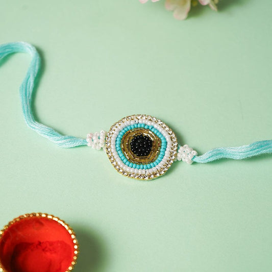 Evil Eye Handmade Beaded Rakhi