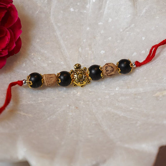 Tulsi Shaligram Natural Crystal Rakhi