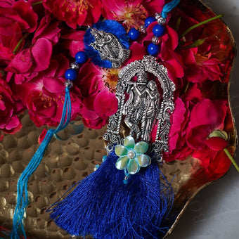 Elegant Radha Krishna Bhaiya Bhabhi Rakhi