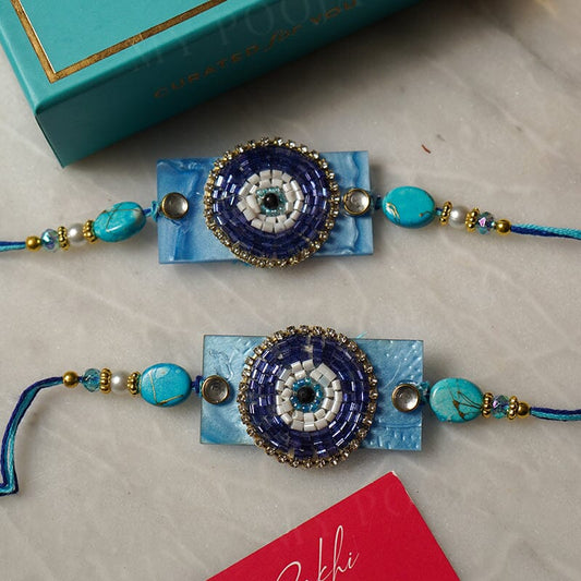 Handmade Evil Eye Bhaiya Rakhi