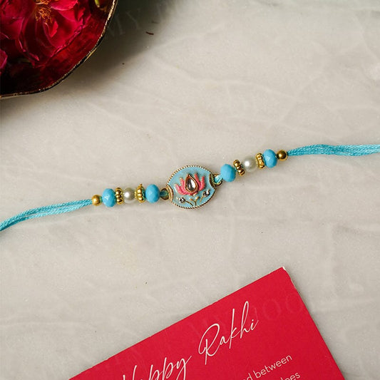 Charming Lotus Bhaiya Rakhi