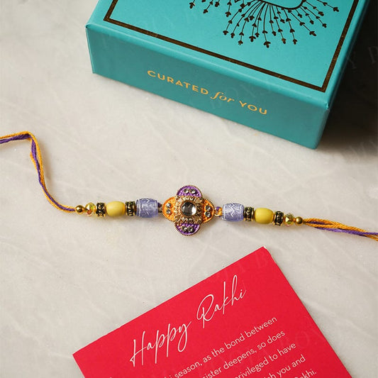 Floral Design Bhai Rakhi