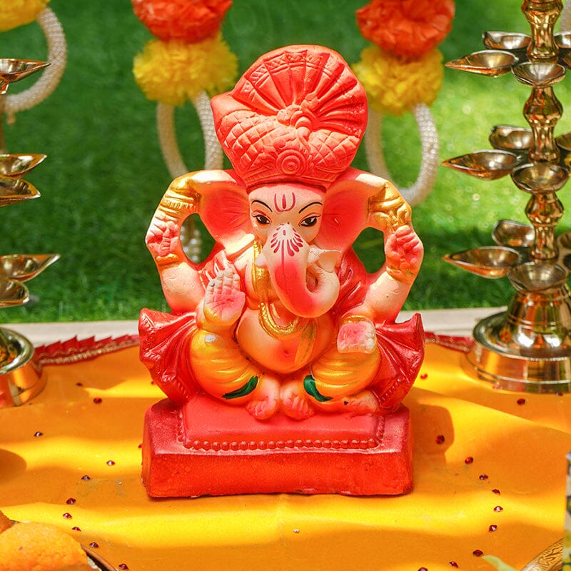 8INCH Vighnaraja Eco-Friendly Ganpati | Plant-A-Ganesha