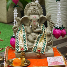 Green Golden Colour Patka/Dupatta - 55cm.