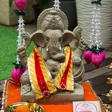 Yellow Red Colour Patka/Dupatta - 55cm.