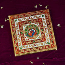 Pecock Meenakari Pooja Chowki