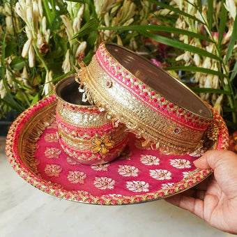 Banarasi Bliss KarwaChauth Thali Set