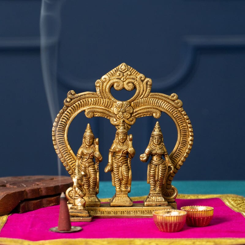 Brass Idol of Ram Darbar
