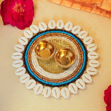 Blue Shells Roli Akshat Mini Thali