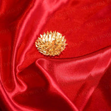Royal Red Lachka Lace Thali Cover