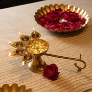 Panch Aarti Diya (Brass)