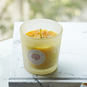 Citrine Patcholi Natural Healing Crystal Candle