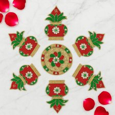 Festive Kalash Acrylic Rangoli Set