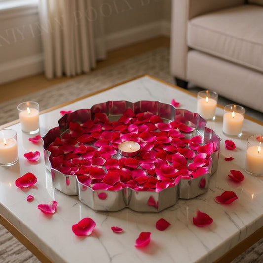 Neerja Silver Finish Urli