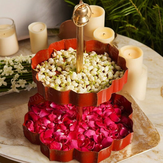 Traditional Layer Orange Urli/Dessert Stand