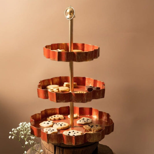 Traditional Layer Orange Urli/Dessert Stand