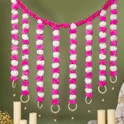 Incredible Floral Light Pink White Backdrop Decoration