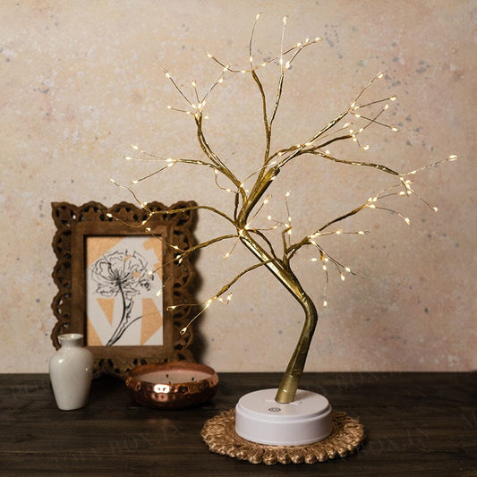 Bonsai Spirit Tree with Fairy Lights Table Lamp | Warm White
