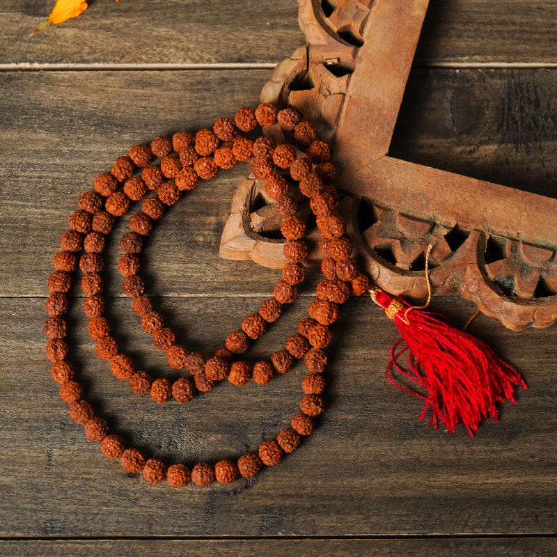 Natural 5 Mukhi Rudraksha Mala