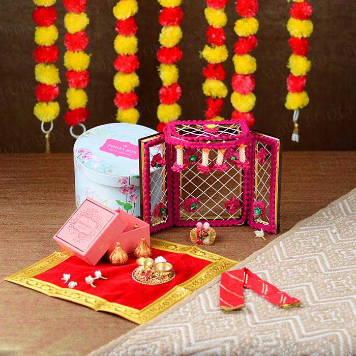 Ganesha Pooja Essentials Orange Hamper