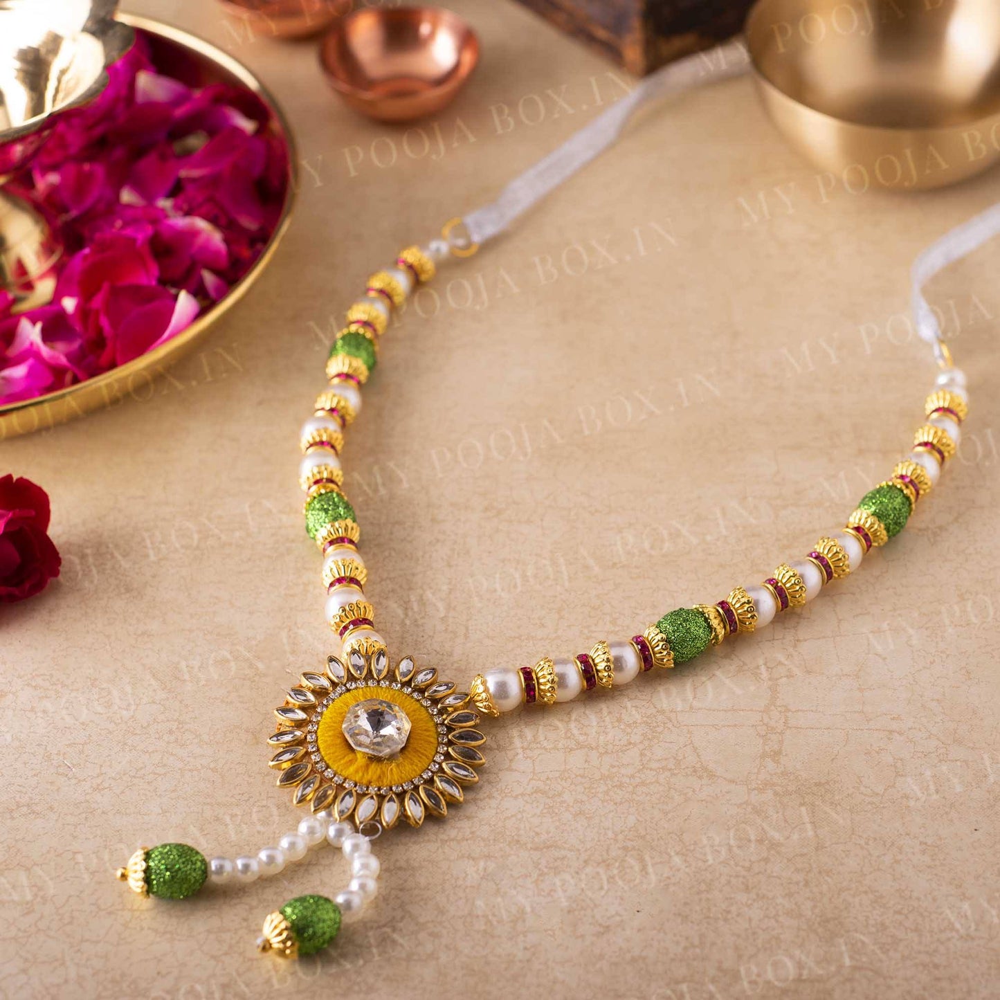 Adjustable Yellow Garland/Mala