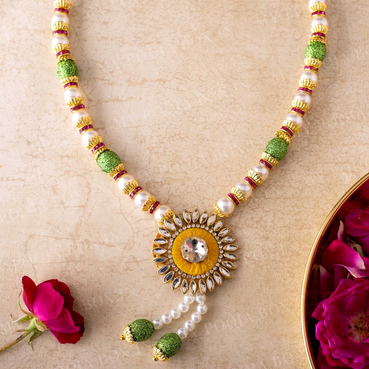 Adjustable Yellow Garland/Mala