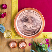 Divinity Pooja Thali Set - Rose Gold