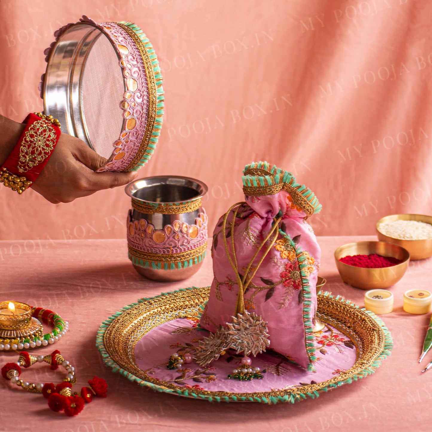 Liliane Karwa Chauth Thali Set