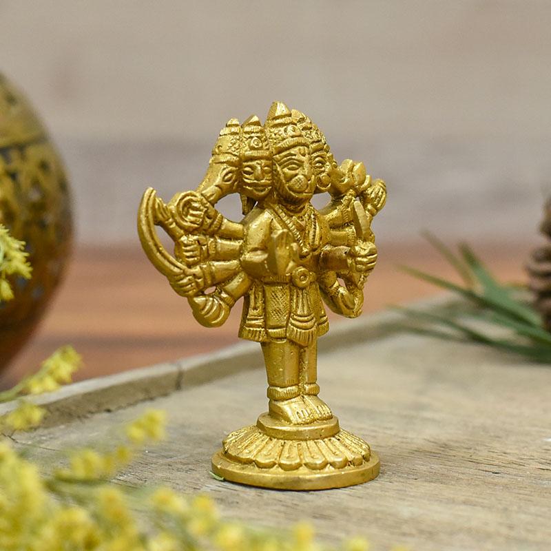 Brass Panchmukhi Hanuman