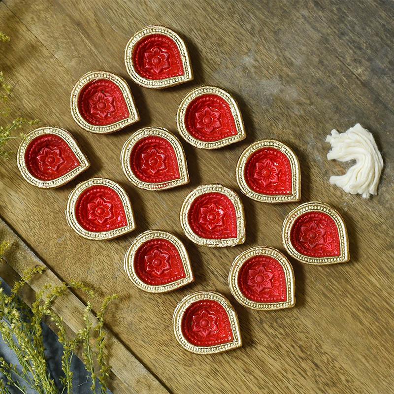 Delightful Handmade Diya Set of 12