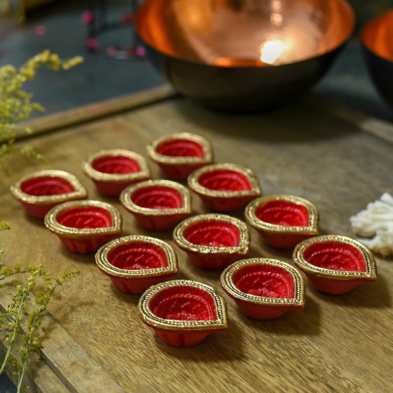 Delightful Handmade Diya Set of 12