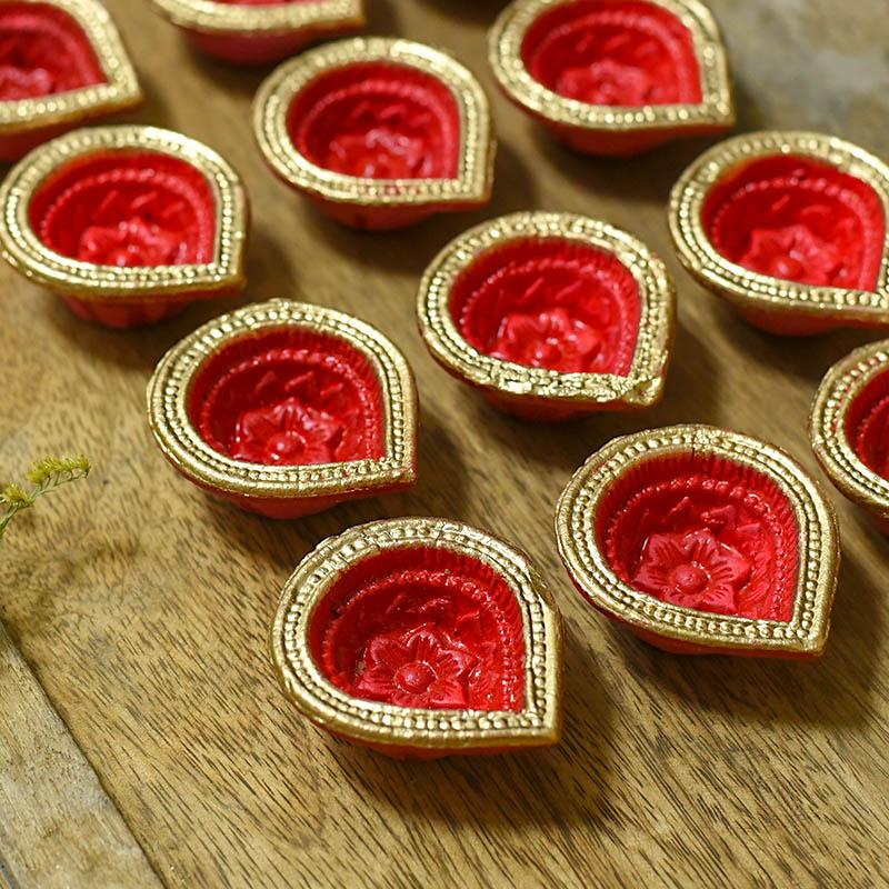 Delightful Handmade Diya Set of 12