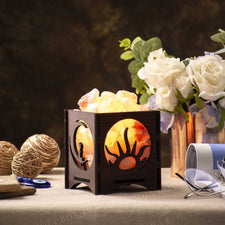 Sun & Moon Himalayan Salt Lamp Basket