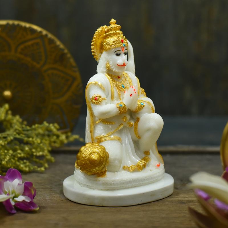 Praying Lord Hanuman Showpiece